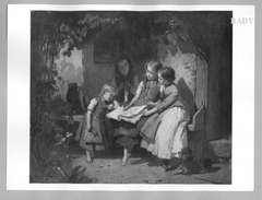 Girls reading by Rudolf Hirth du Frênes