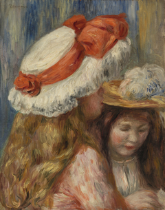 Girls with Hats (Jeunes filles aux chapeaux) by Auguste Renoir