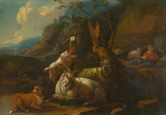 Goat Herd with a Goatherd by Philipp Peter Roos