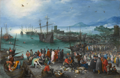 Harbor Scene with St. Paul’s Departure from Caesarea by Jan Brueghel the Elder