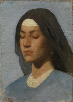 Head of a Nun by Leopold Carl Müller