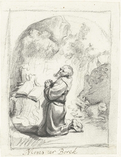 Heilige Hieronymus in gebed by Moses ter Borch