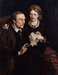 Henry Fawcett; Dame Millicent Garrett Fawcett (née Garrett) by Ford Madox Brown