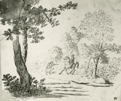 Horseman And Beggar - William Williams - ABDAG017677 by William Williams
