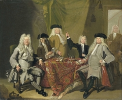 Inspectors of the Collegium Medicum in Amsterdam, 1724 by Cornelis Troost