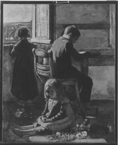 Interieur mit Kindern (Die Geschwister) by Lesser Ury