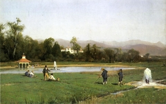 Irrigating at Strawberry Farm by Thomas Hill