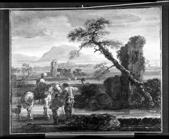 Italian Landscape with Travellers by Jan de Momper