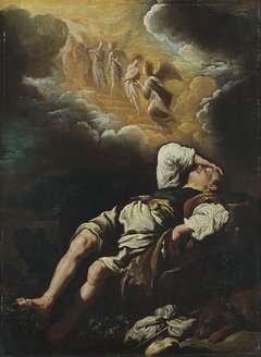 Jakobs Traum von der Himmelsleiter (Werkstatt) by Domenico Fetti