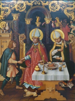 Katharinenaltar: Die hll. Ulrich und Conrad by Hans Holbein the Elder