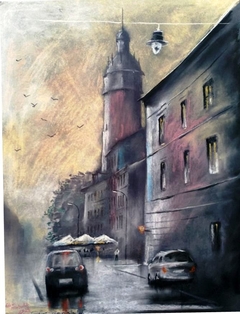 Krakow- Kazimierz -Pastel by Adam Michalik