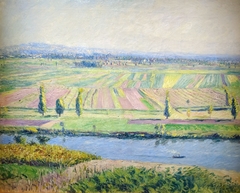 La plaine de Gennevilliers vue des coteaux d'Argenteuil by Gustave Caillebotte