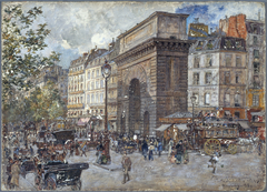 La porte Saint-Martin by Frédéric Anatole Houbron