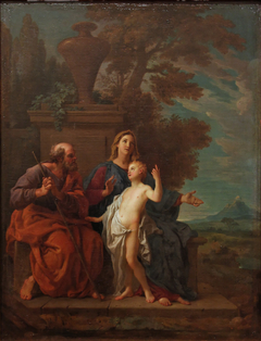 La Sainte Famille by Michel Ange Houasse