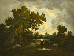 Landscape by Narcisse Virgilio Díaz