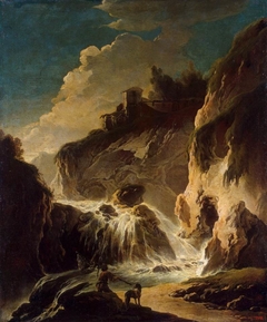 Landscape with a Waterfall by Philipp Peter Roos