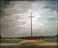 Landscape with cross by Theo Champion