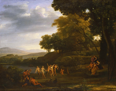 Landscape with Dancing Satyrs and Nymphs by Claude Lorrain