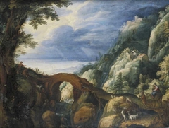 Landscape with the Flight into Egypt by Paul Brill