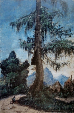 Landscape with Woodcutter by Albrecht Altdorfer