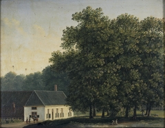 Landschap met herberg by Jacob Constantijn Martens van Sevenhoven