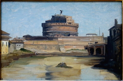 Le château Saint-Ange by Jean-Baptiste-Camille Corot