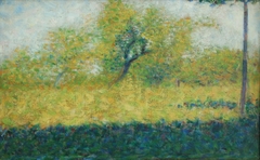 Lisière de bois au printemps by Georges Seurat