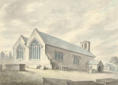 Lland-Dyrnogh church and churchyard by John Ingleby