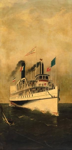 Long Island Sound Steamboat "Providence" by Unidentified Artist