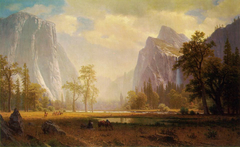 Looking up Yosemite Valley by Albert Bierstadt