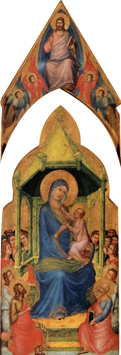 Madonna and Child Enthroned by Master of the Codex of Saint George