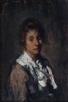 Malvina met witte halsdoek by Jakob Smits