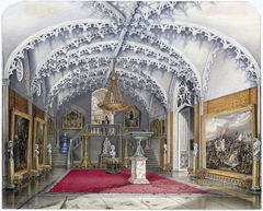 Marmeren voorhal bij de Gotische Zaal, paleis Kneuterdijk, Den Haag by Augustus Wijnantz