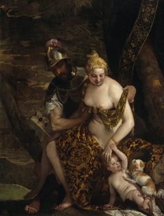 Mars and Venus with Cupid and a Dog by Paolo Veronese