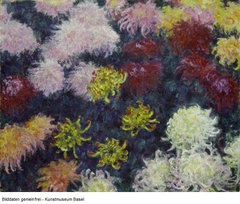 Massif de chrysanthèmes by Claude Monet