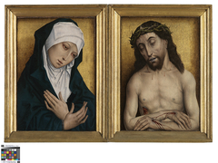 Mater Dolorosa and Man of Sorrows by laatste kwart 15de eeuw Anonieme meester