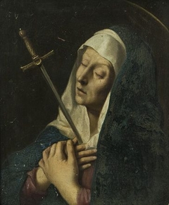 Mater dolorosa by Cornelius van Poelenburgh