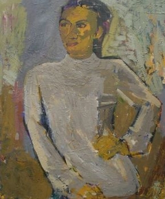 Modèle au pull blanc by Louis Georges L