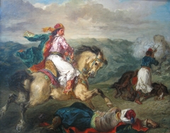 Mounted Greek Warrior by Eugène Delacroix