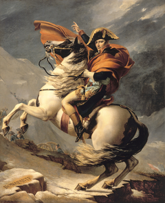 Napoleon Crossing the Alps by Jacques-Louis David