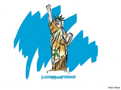 #OccupyWallStreet by Khalid Albaih