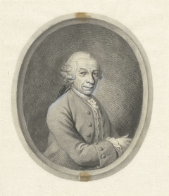 Omlijsting voor portret van Georg Friedrich Brander by Johann Esaias Nilson