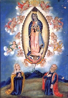 Our Lady of Guadalupe with St. Ann and Joachim by Anonymous