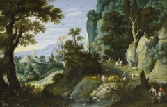 Paisaje quebrado y peñascoso by Marten Ryckaert