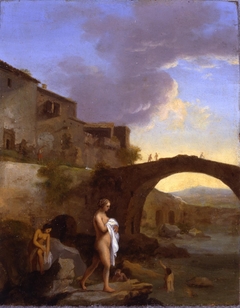 Paysage avec Baigneuses by Cornelius van Poelenburgh