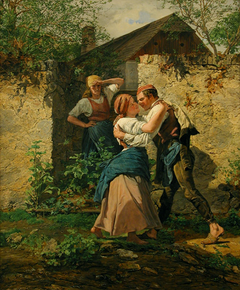 Peasant Lovers by Ferdinand Georg Waldmüller