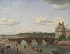 Pont Royal seen from Quai Voltaire by Christoffer Wilhelm Eckersberg