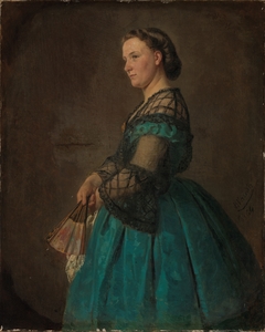 Portrait de la femme de l'artiste by Benjamin Vautier