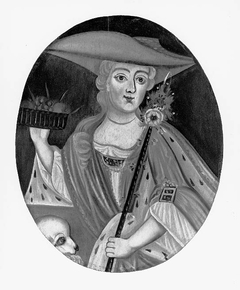 Portrait of a Lady as a Shepherdess by J Cooper