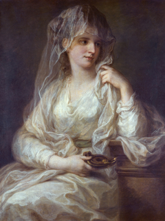 Portrait of a lady as Vestal Virgin by Angelica Kauffman